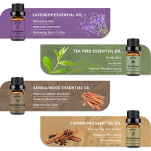 Load image into Gallery viewer, 8 Pack Essential Oils Set(Sandalwood Lavender Lemon Rose Chamomile Tea Tree Cinnamon Lemongrass)