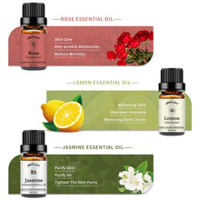 Load image into Gallery viewer, 6 Pack Essential Oils Set(Jasmine Lemon Vetiver Rose Frankincense Sandalwood)