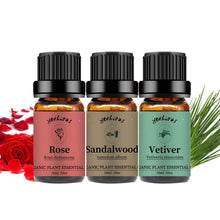 Load image into Gallery viewer, Rose Sandalwood Vetiver Essential Oil Se