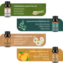 Load image into Gallery viewer, 8 Pack Essential Oils Set(Chamomile Orange Peppermint Apple Lavender Coconut Lemongrass Eucalyptus )