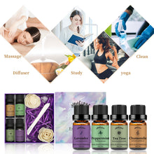Load image into Gallery viewer, 4 Pack Essential Oils Set (Chamomile,Peppermint,Tea Tree,Lavender)