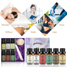 Load image into Gallery viewer, 6 Pack Essential Oils Set(Jasmine Lemon Vetiver Rose Frankincense Sandalwood)