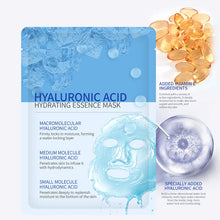 Load image into Gallery viewer, Hyaluronic Acid Facial Sheet Mask Organic Oil Control Deep Moisturizing Hydrating Face Mask
