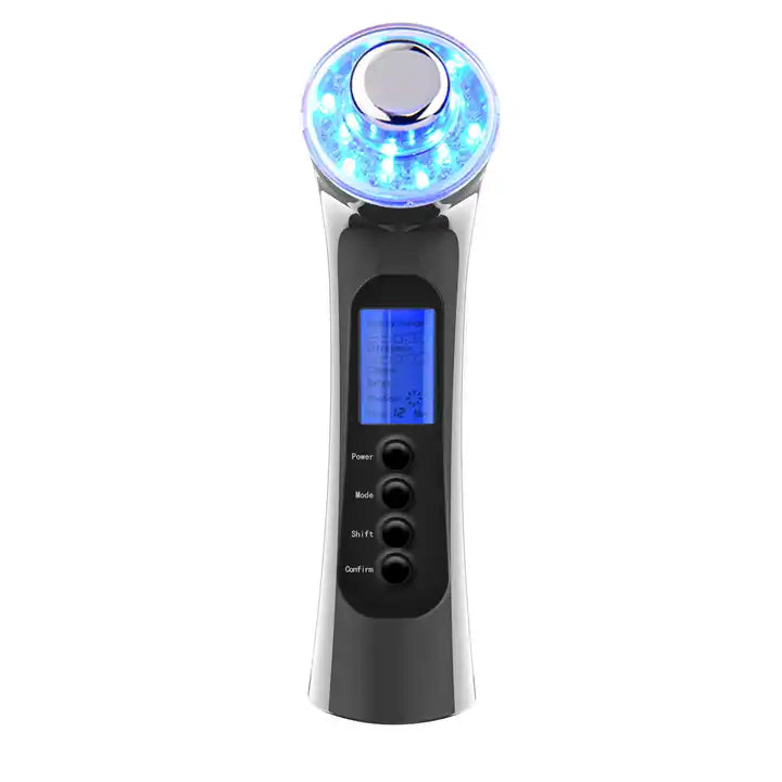 Beauty Personal Care Products 5 in 1 Ultrasonic LED vibration massage Face Skin Care Tools Other Beauty Equipment