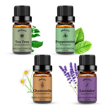 Load image into Gallery viewer, 4 Pack Essential Oils Set (Chamomile,Peppermint,Tea Tree,Lavender)
